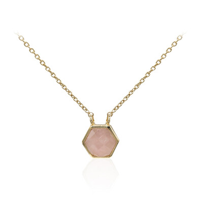 Collier en argent et Quartz rose