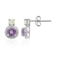 Boucles d'oreilles en argent et Améthyste