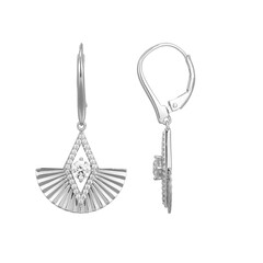 Boucles d'oreilles en argent et Zircon