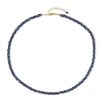 Collier en argent et Saphir bleu