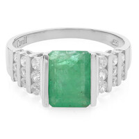 Bague en argent et Emeraude de Bahia