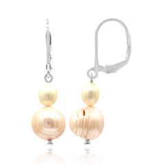 Boucles d'oreilles en argent et Perle de culture d'eau douce (TPC)