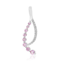 Pendentif en argent et Saphir parme
