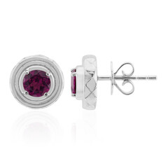 Boucles d'oreilles en argent et Grenat Roshoit (Pallanova)