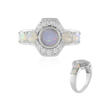 Bague en argent et Opale Welo