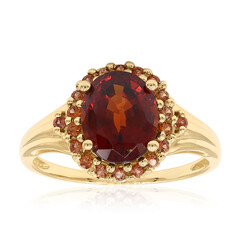 Bague en or et Grenat Hessonite