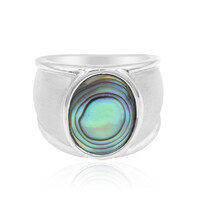 Bague en argent et Coquillage d'Abalone
