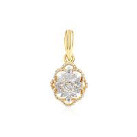 Pendentif en argent et Diamant I2 (I)