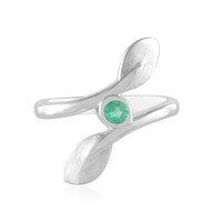 Bague en argent et Emeraude de Colombie