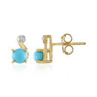 Boucles d'oreilles en argent et Turquoise