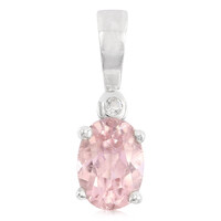Pendentif en argent et Tourmaline cuprifère rose