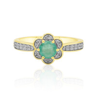 Bague en or et Émeraude de Tanzanie