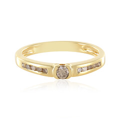 Bague en argent et Diamant champagne I3