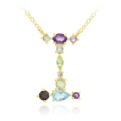 Collier en argent et Topaze bleu Suisse