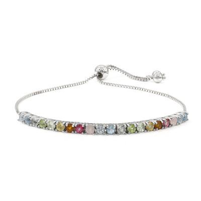 Bracelet en argent et Topaze bleu Suisse