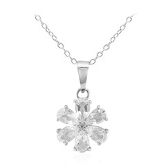Collier en argent et Topaze blanche