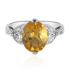 Bague en argent et Citrine
