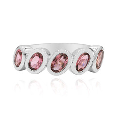 Bague en argent et Tourmaline rose