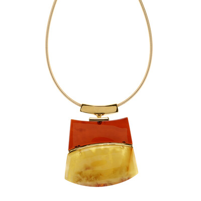 Collier en argent et Ambre baltique (dagen)