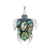 Pendentif en argent et Coquillage d'Abalone