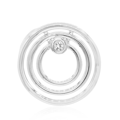Pendentif en argent et Topaze blanche (MONOSONO COLLECTION)