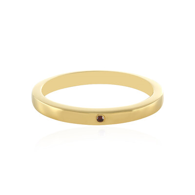 Bague en argent et Diamant rouge I3