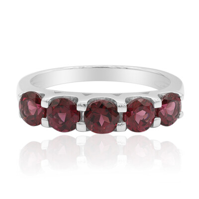Bague en argent et Grenat Rhodolite