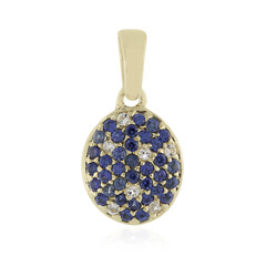 Pendentif en or et Saphir bleu