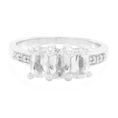 Bague en argent et Béryl de l'Himalaya