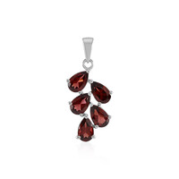 Pendentif en argent et Grenat du Mozambique