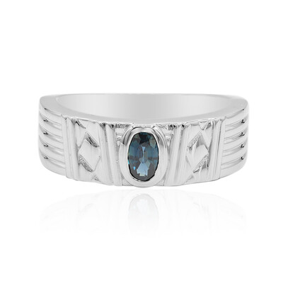 Bague en argent et Saphir bleu (VIENNA 1903)