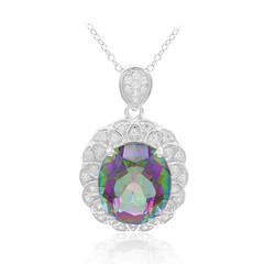 Collier en argent et Quartz mystique