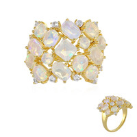 Bague en argent et Opale Welo