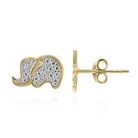 Boucles d'oreilles en argent et Diamant I3 (I)
