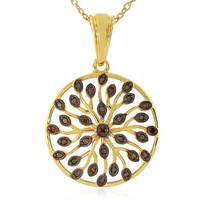 Collier en argent et Diamant rouge I3