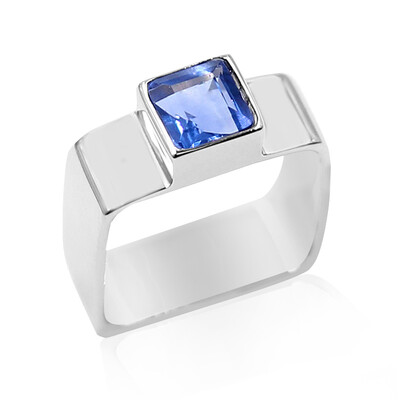Bague en argent et Fluorite à couleur changeante