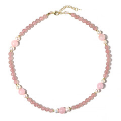 Collier en argent et Quartz rose