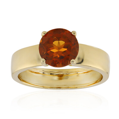 Bague en argent et Citrine Madère