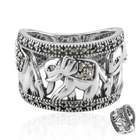 Bague en argent et Marcassite