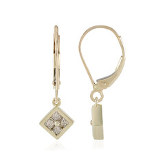 Boucles d'oreilles en or et Diamant chocolat I2