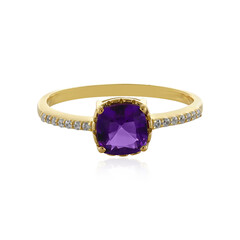 Bague en argent et Améthyste