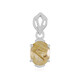 Pendentif en argent et Quartz rutile (Cheveux de Vénus)