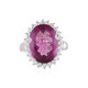 Bague en argent et Fluorite rose