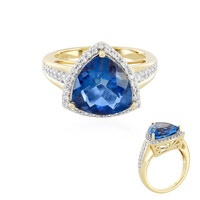 Bague en argent et Fluorite à couleur changeante