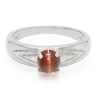Bague pour homme en argent et Scapolite œil-de-chat