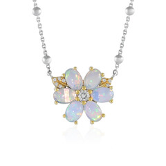 Collier en argent et Opale Welo (Dallas Prince Designs)