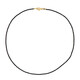 Collier en argent et Spinelle noir
