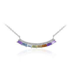 Collier en argent et Améthyste de Zambie