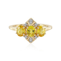 Bague en or et Saphir jaune