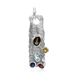 Pendentif en argent et Quartz fumé